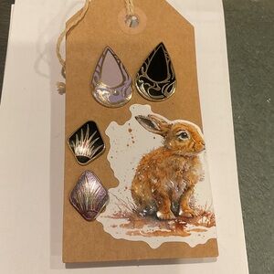 Roccoco cloissone enamel earrings